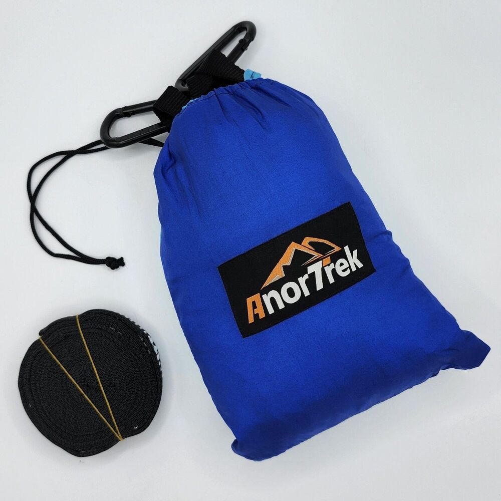AnorTrek Lightweight Portable Camping Hammock w/ Carabiner & Straps